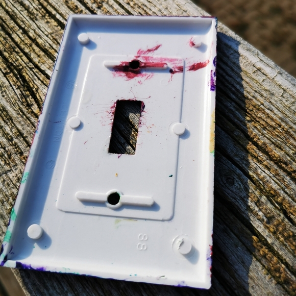 Handpainted Plastic Light Switch Plate - Picture 6 of 12